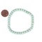 The Bead Chest Wood Stretch Bracelet, Mint Green - Stackable Beaded Jewelry, Unisex for Men & Women